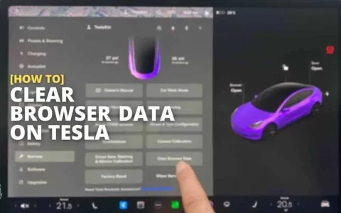 如何删除特斯拉上的浏览器历史数据？