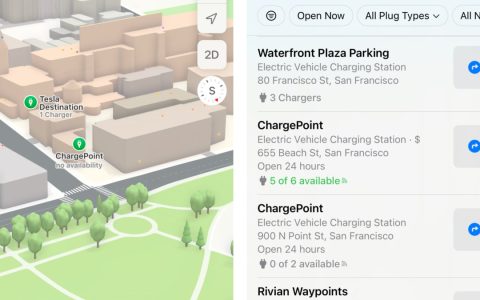 苹果地图将在iOS 17提供实时的电动汽车充电器可用性