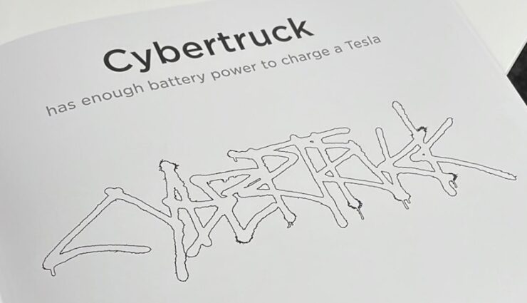 双向充电！官方绘本显示Cybertruck可为其他电动汽车充电