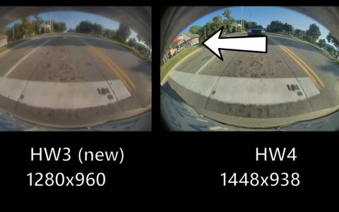 特斯拉的 HW3 和 HW4 摄像头对比