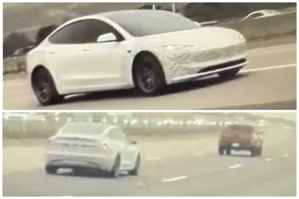 特斯拉在美国公共道路上测试新款 Model 3