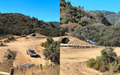 特斯拉 Cybertruck 在霍利斯特山 SVRA 测试越野技能