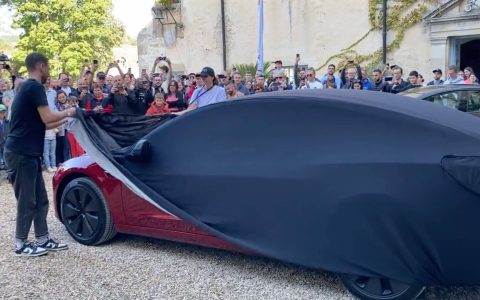 特斯拉新款 Model 3 在法国车主俱乐部活动上亮相