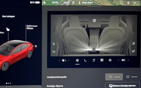 特斯拉更新增加了激活自动驾驶的新方法，并引入了独立的后屏音频