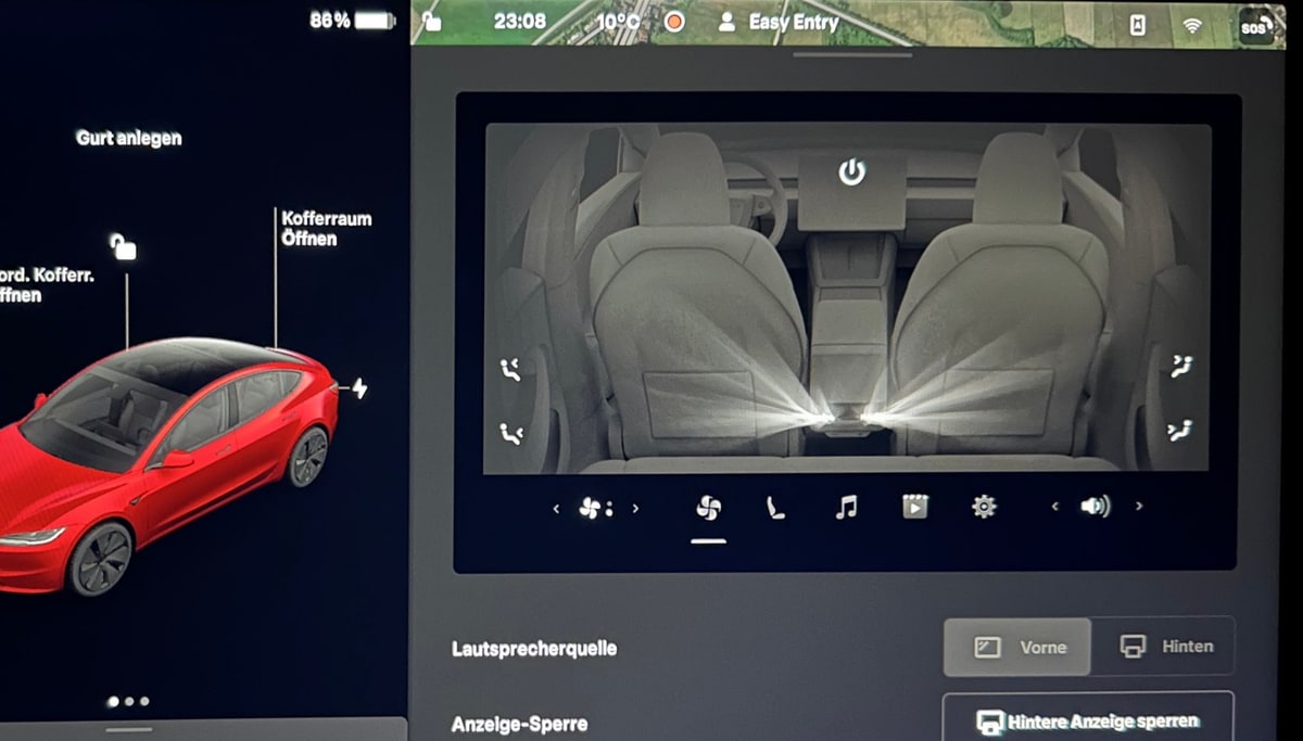 特斯拉更新增加了激活自动驾驶的新方法，并引入了独立的后屏音频