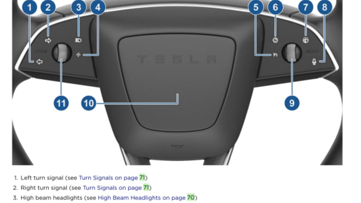 美版新款 Model 3 配备方向盘指示灯和额外安全气囊