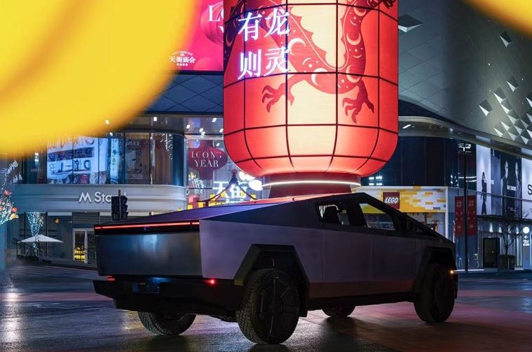 特斯拉Cybertruck已开始中国巡展之旅