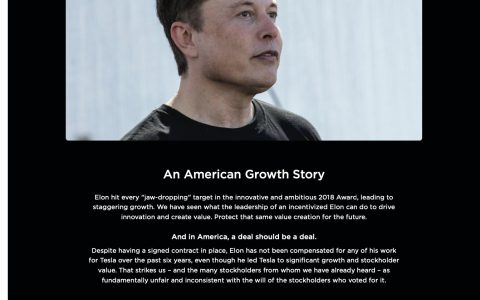 特斯拉刚刚发布了一封致股东的新信，题为“美国成长故事”