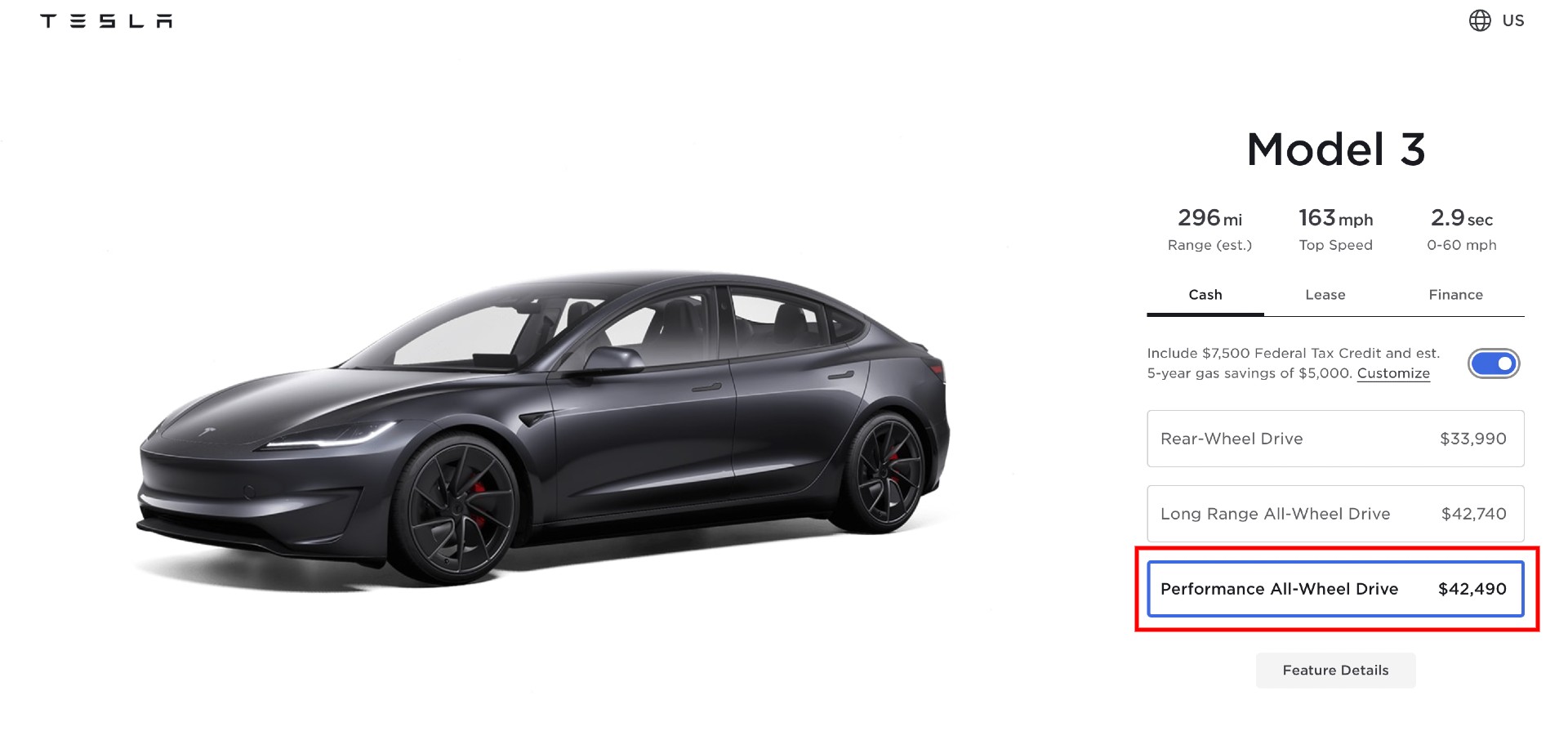 又涨价了！特斯拉美国 Model 3 高性能版价格上涨 1000 美元