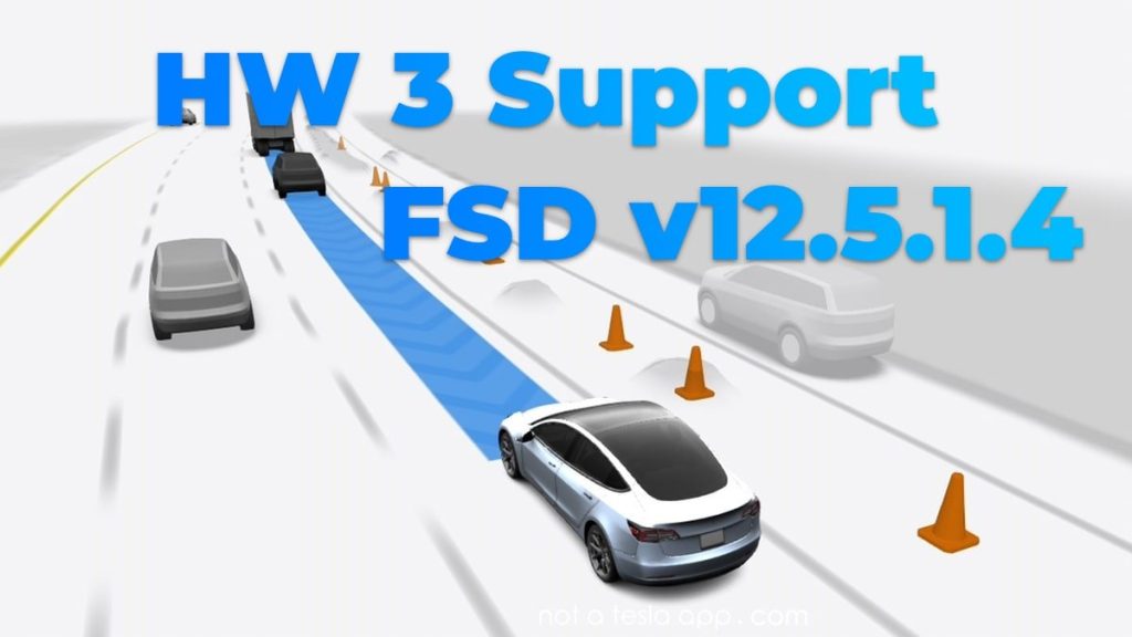 特斯拉为 FSD v12.5.1.4 添加了 HW3 支持