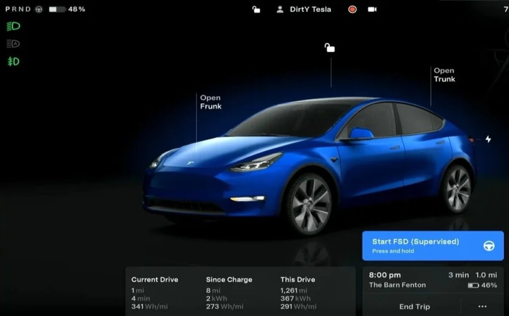 特斯拉发布 FSD V13.2：新增停车启动、自动换挡、目的地自动泊车等功能