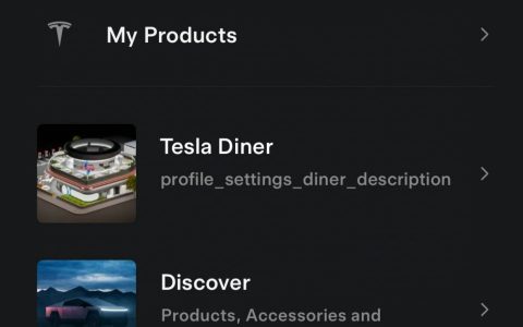 特斯拉汽车餐厅详细信息在最新特斯拉应用更新中公布